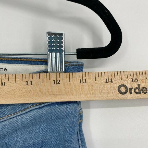 Rag & Bone Ankle Skinny Jeans Womens 26 Mid Rise Stretch Crop Raw Hem Denim Blue - Picture 10 of 12